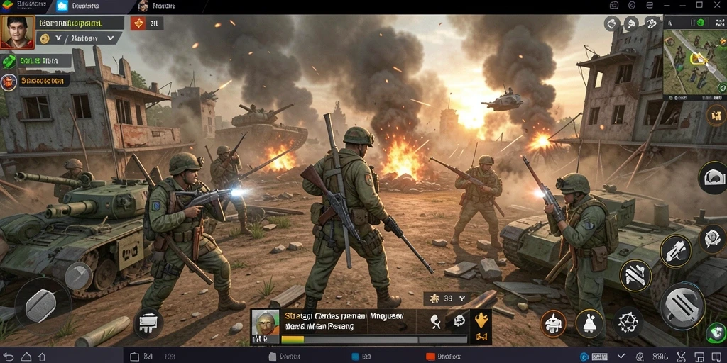Tampilan gameplay 33L dengan strategi dan taktik mendalam.