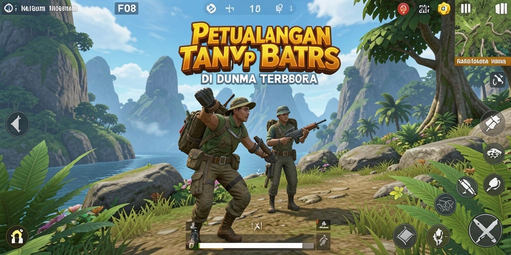 Screenshot gameplay menampilkan petualangan seru di dunia terbuka.