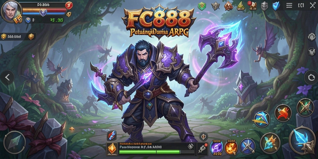 Tampilan gameplay yang menakjubkan dan penuh aksi di FC888.