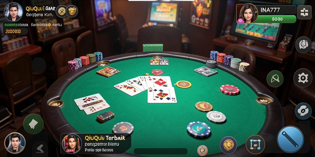 Gameplay seru QiuQiu di aplikasi INA777 yang menarik.