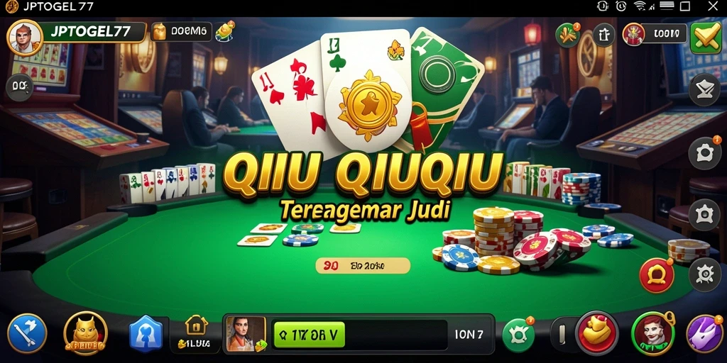 Screenshot gameplay JPTOGEL77 yang menampilkan suasana permainan QiuQiu.