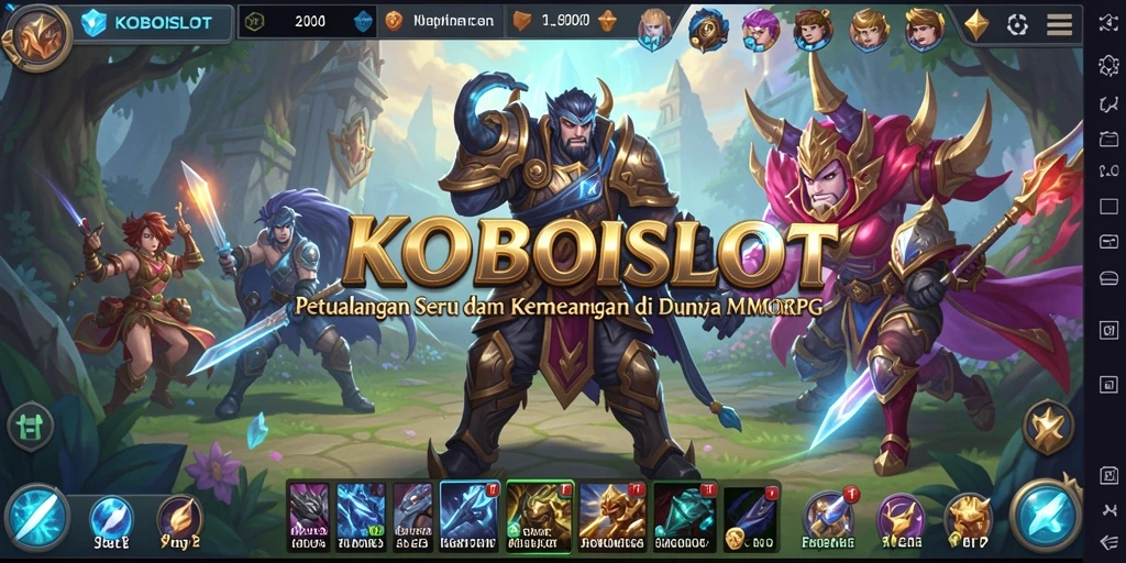 Gameplay seru KOBOISLOT dengan karakter dan pertarungan menarik.