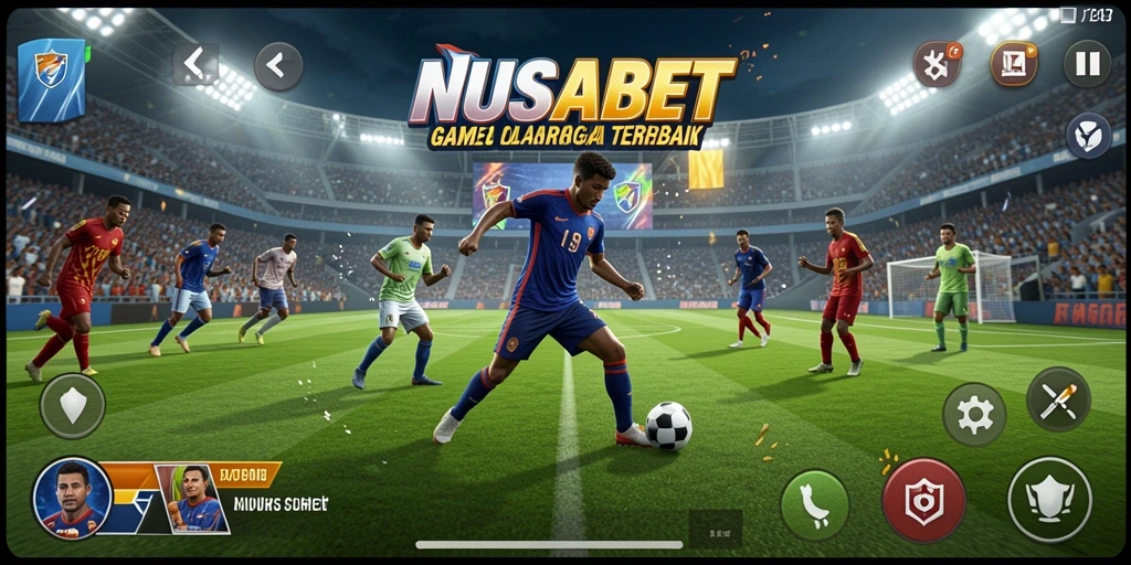Tampilan gameplay olahraga yang menegangkan dan interaktif di NUSABET.