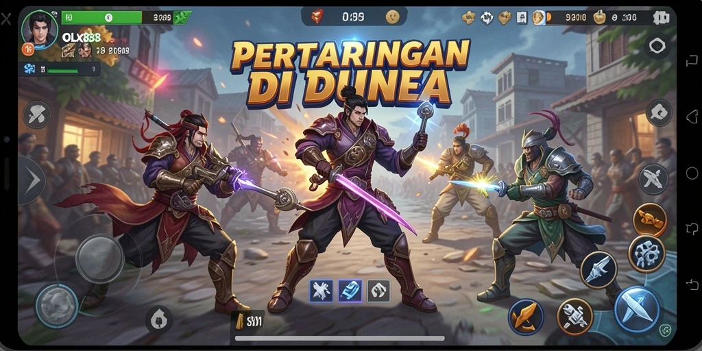 Tampilan gameplay OLX888 yang seru dan mendebarkan.