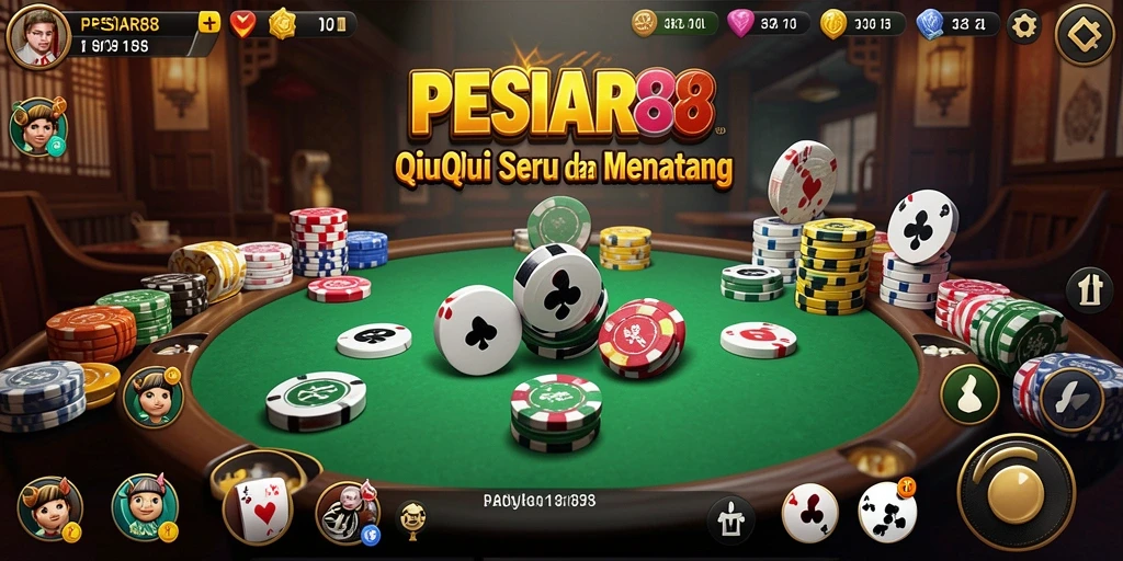Tangkapan layar gameplay PESIAR88 yang menampilkan suasana permainan QiuQiu.