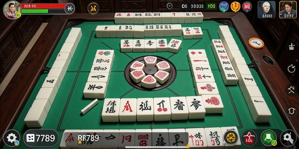 Tampilan gameplay menawan dalam permainan Mahjong RR789.