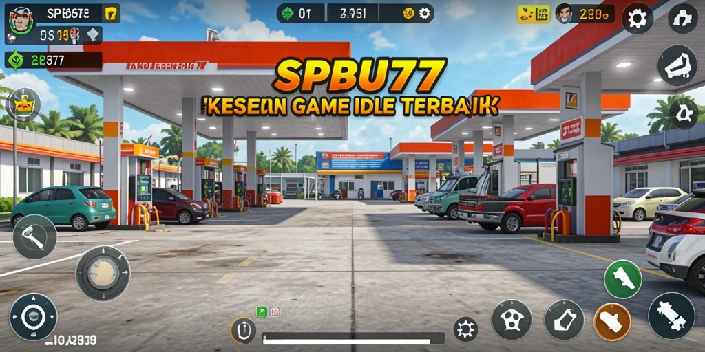 Gameplay SPBU77 yang menyenangkan dan menarik di layar.