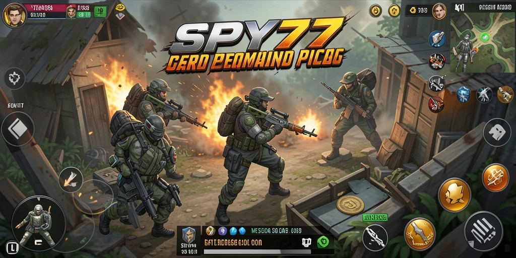 Tampilan gameplay SPY77 yang menegangkan dan strategis.