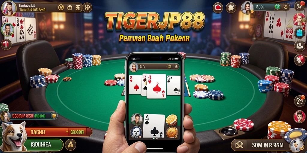 Gameplay seru dari TIGERJP88 dalam permainan poker.