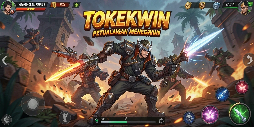 Tampilan gameplay seru di TOKEKWIN dengan aksi menegangkan.