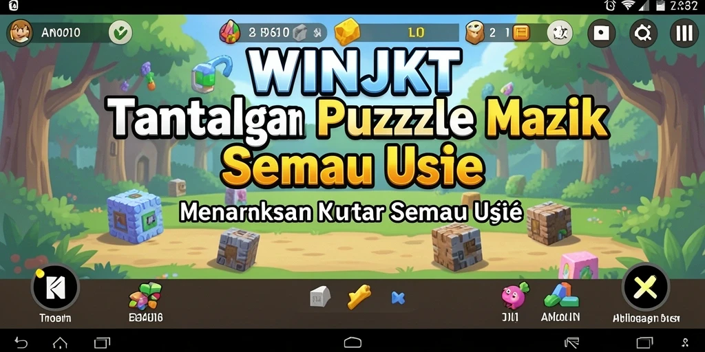 Tampilan gameplay menarik dari WINJKT dengan tantangan Puzzle yang seru.