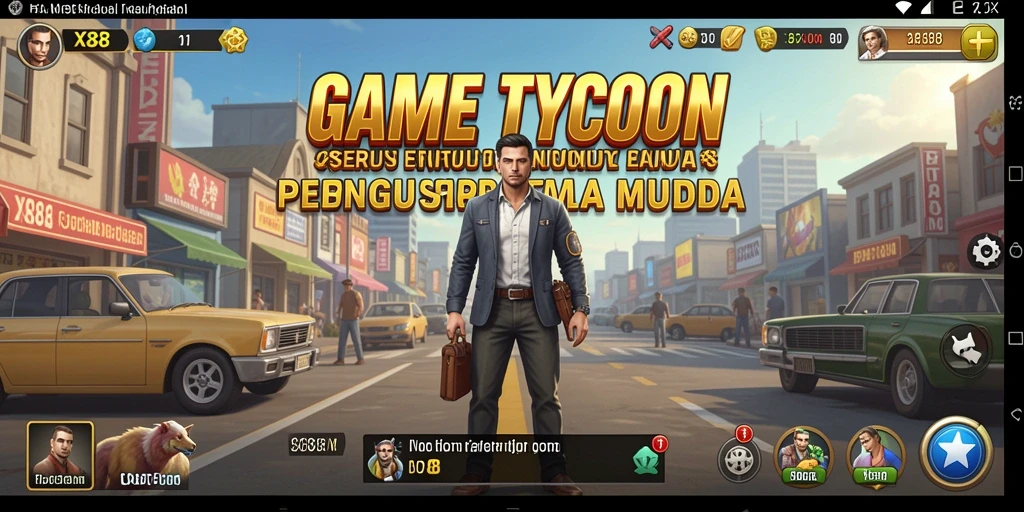 Tampilan menarik gameplay X88 dalam dunia Tycoon.